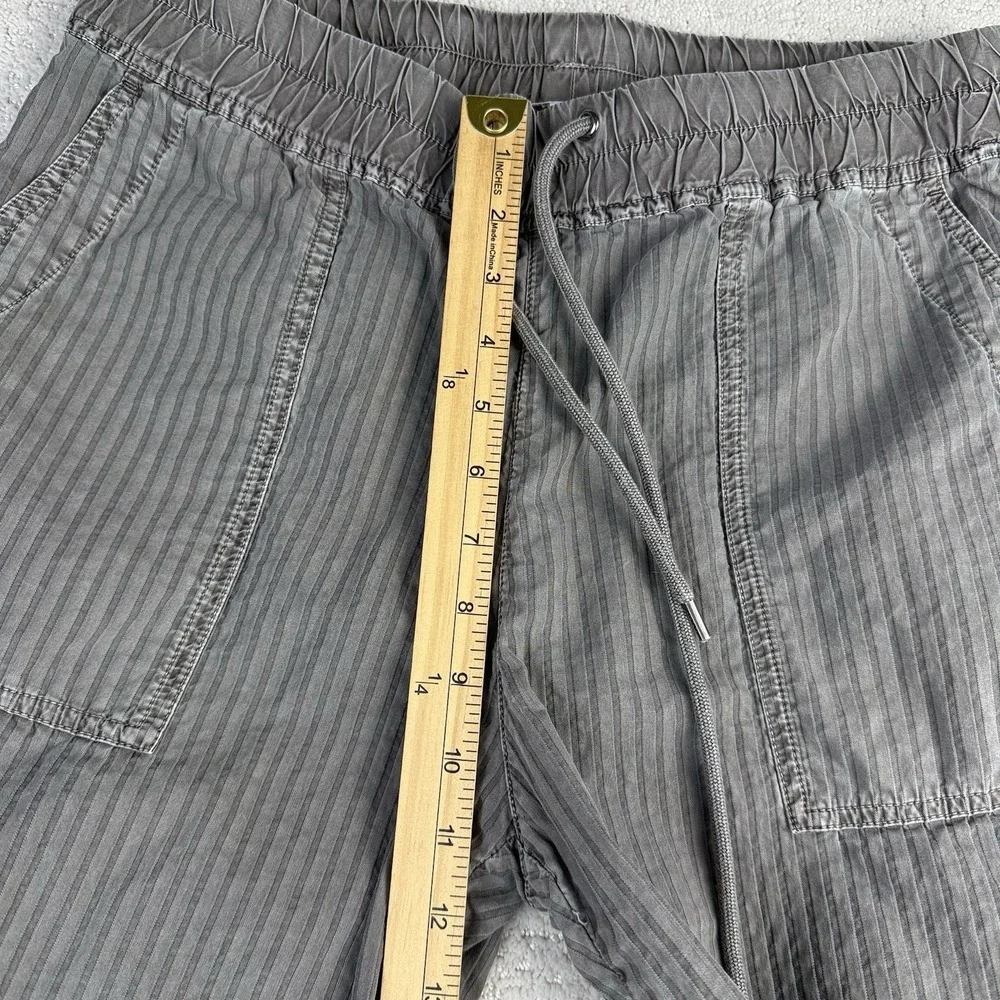 James Perse Utility Crop Jogger Pants Women (M) Olive Stripe WSSC1981 $225 - Picture 9 of 12